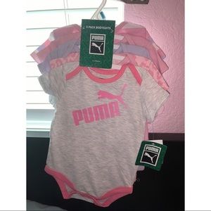 Puma 5 piece onesie set 3/6m